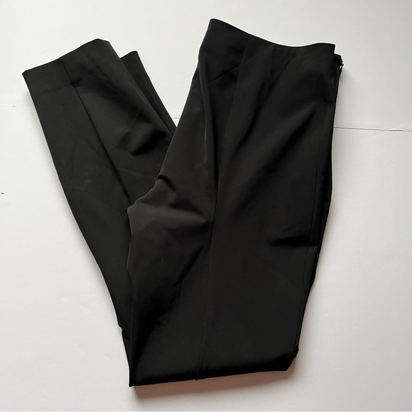 The Row Trousers Black Pants Business Casual Slacks Stretch Crepe Straight Sz 4 - Picture 2 of 15